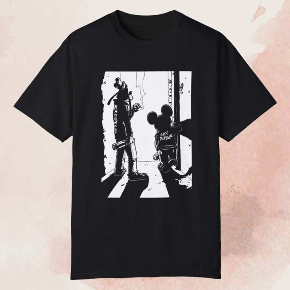 Punk Rock Goofy And Mickey Tshirt